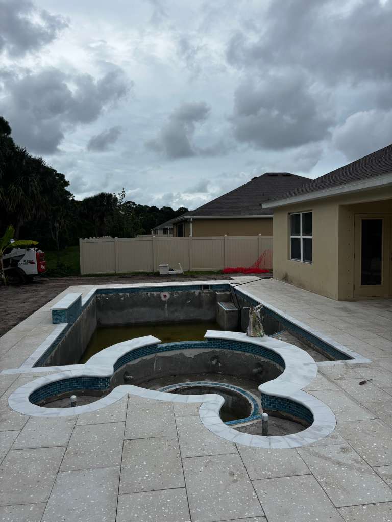 Stunning pool resurfacing finish