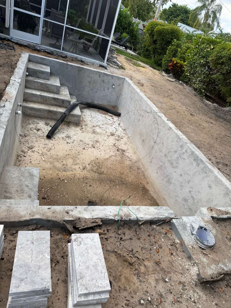 Pool services background